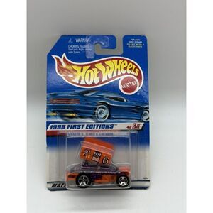 Hot Wheels 1998‎ First Editions #2 Slideout Sprint Car Purple Orange #640 NEW